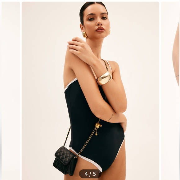 Commense Handbags - Black & gold chain quilted classic mini flap adjustable crossbody/belt bag